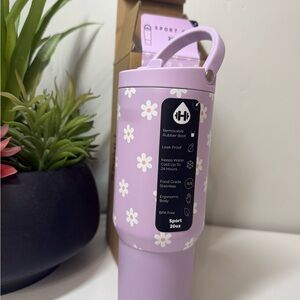 HydroJug Jane 20 oz Sport Purple Floral Water Bottle